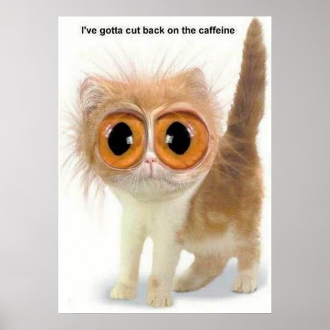 Poster trop de caféine (Devant)