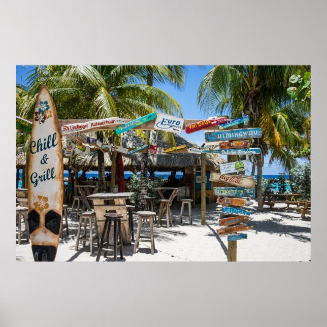 Poster Tropical Beach Resort (Devant)