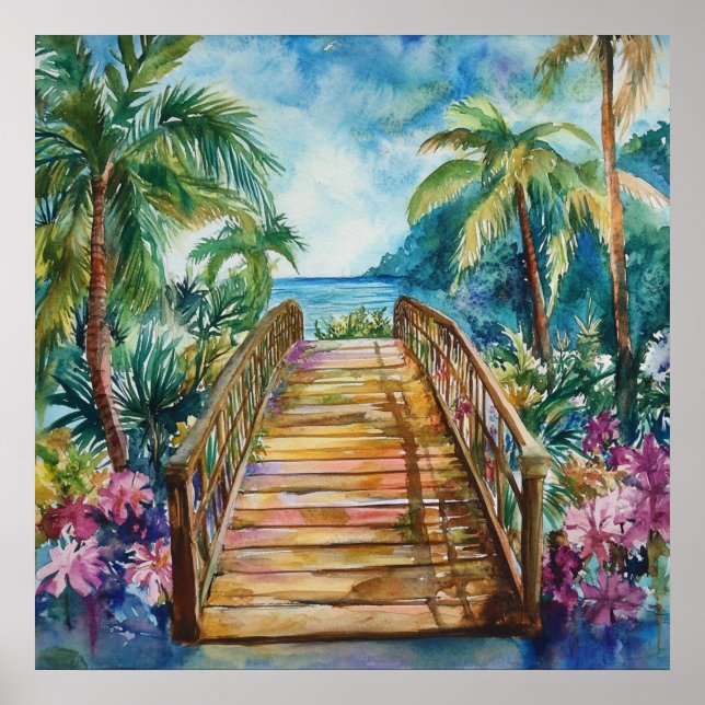 Poster Tropical Bridge (Devant)