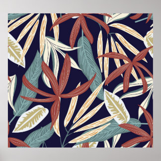 Poster Tropical Dark : Creative Plante Print