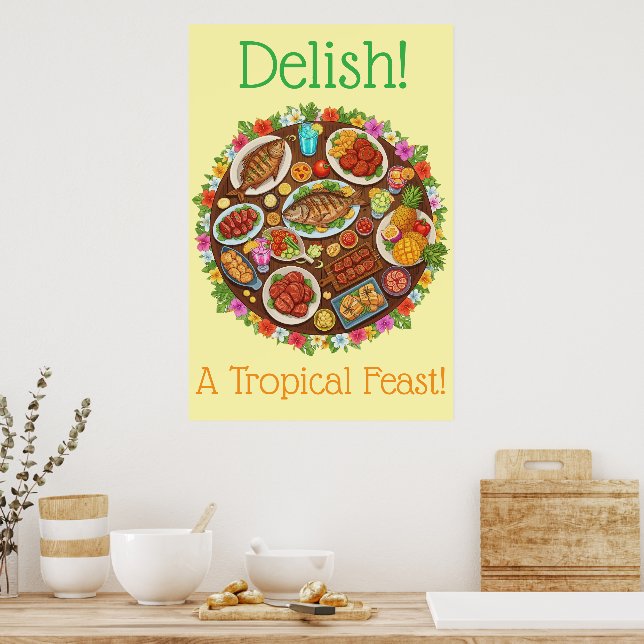 Poster Tropical Feast (Cuisine)