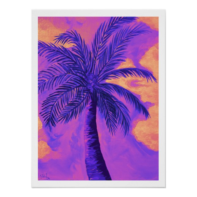Poster Tropicana de palmier de Redland Bay (Devant)