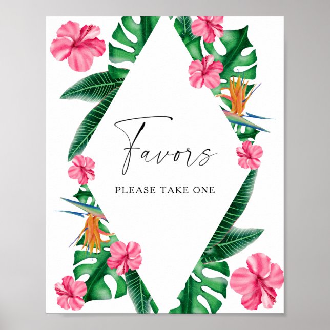 Poster Tropiques - faveurs nuptiales s'il vous plaît pren (Devant)