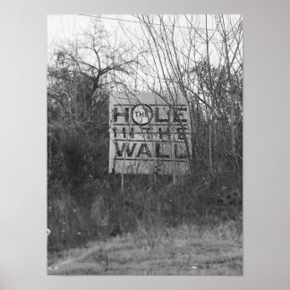 Poster Trou dans la photo murale