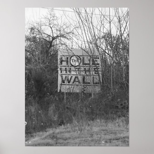 Poster Trou dans la photo murale (Devant)