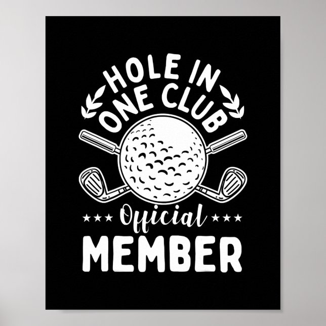 Poster Trou de golf dans un club Golf Club Golf Golf Golf (Devant)