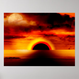 Poster Trou noir Sun