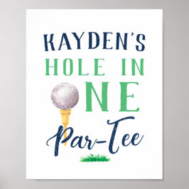 Poster Trou personnalisé en un signe d'anniversaire de go
