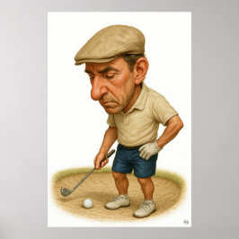 Poster Trouble de soute - Golf Art Print