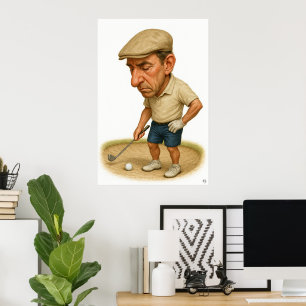 Poster Trouble de soute - Golf Art Print