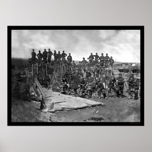 Poster Troupes de la société C à Bull Run 1862