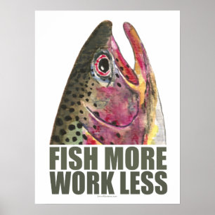 Poster Trout Fishing More