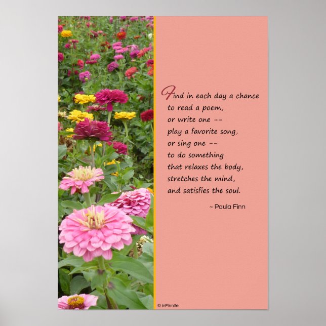 Poster Trouvez dans chaque jour une chance... (Devant)