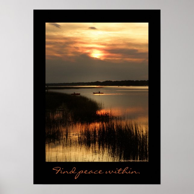 Poster Trouvez la paix à l'intérieur... (Devant)