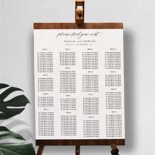 Poster Trouvez votre siège simple mariage