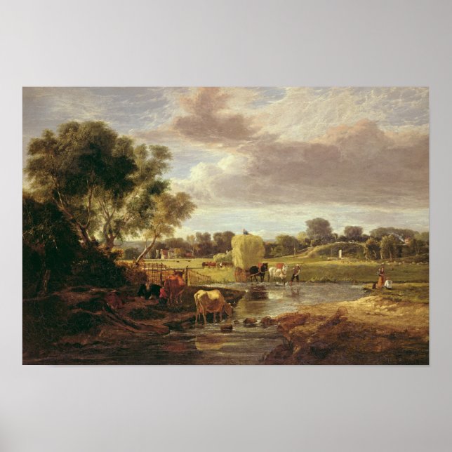 Poster Trowse Meadows, Près de Norwich, 1828 (Devant)