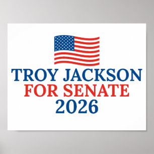 Poster Troy Jackson pour le Sénat Élection du Maine 2026