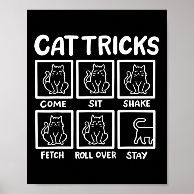 Poster Trucs De Chat Drôle Cadeaux Amoureux de les chats  (Devant)
