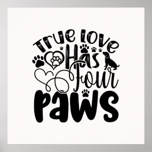 Poster True Love a quatre pattes pour l'Amoureux des anim