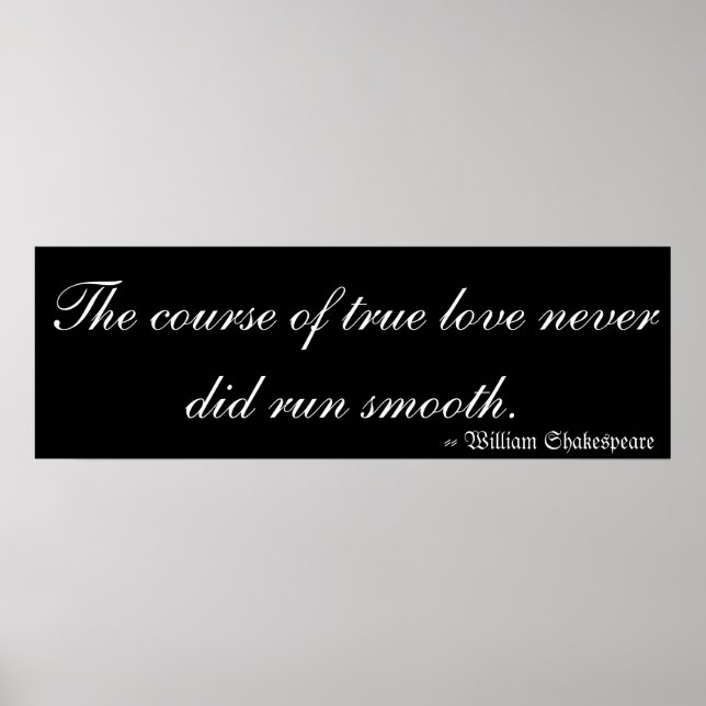 Poster True Love de William Shakespeare (Devant)
