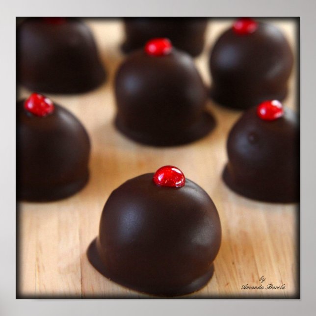 Poster Truffes au chocolat (Devant)