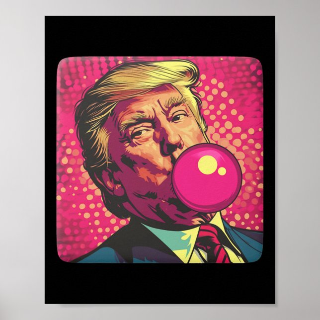 Poster Trump 2024 Bubble Gum Pop (Devant)