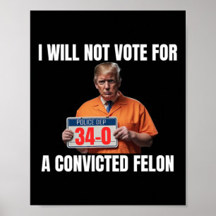Poster Trump 2024 - élection américaine
