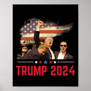 Poster Trump 2024 Hillbilly J.d.vance 2024 Donald