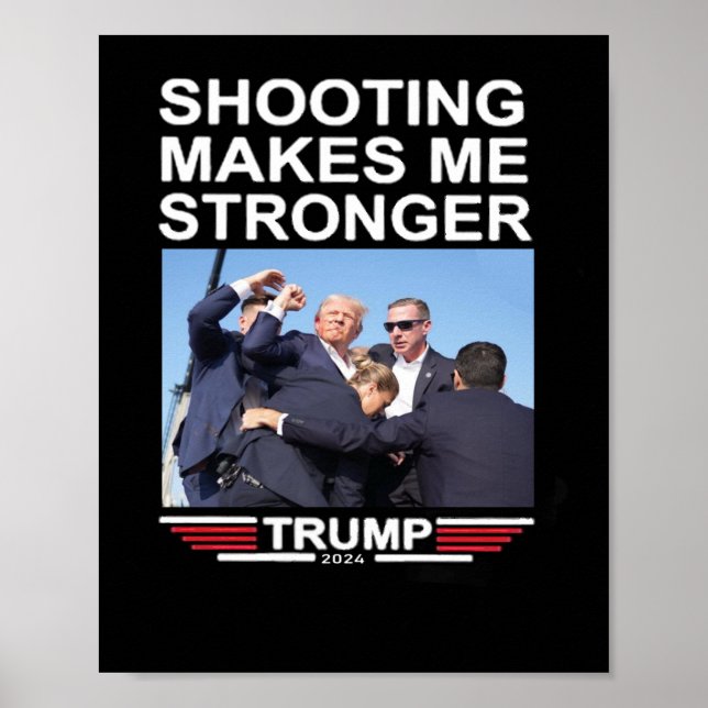 Poster Trump 2024 me rend plus fort (Devant)