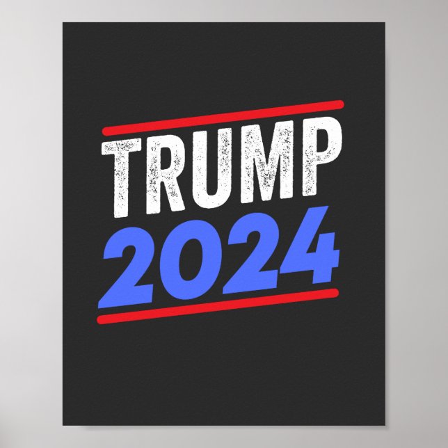Poster Trump 2024 pour l'élection du président Donald Jr. (Devant)