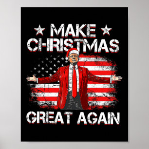 Poster Trump 2024 Rendre Noël super à nouveau drôle Trump