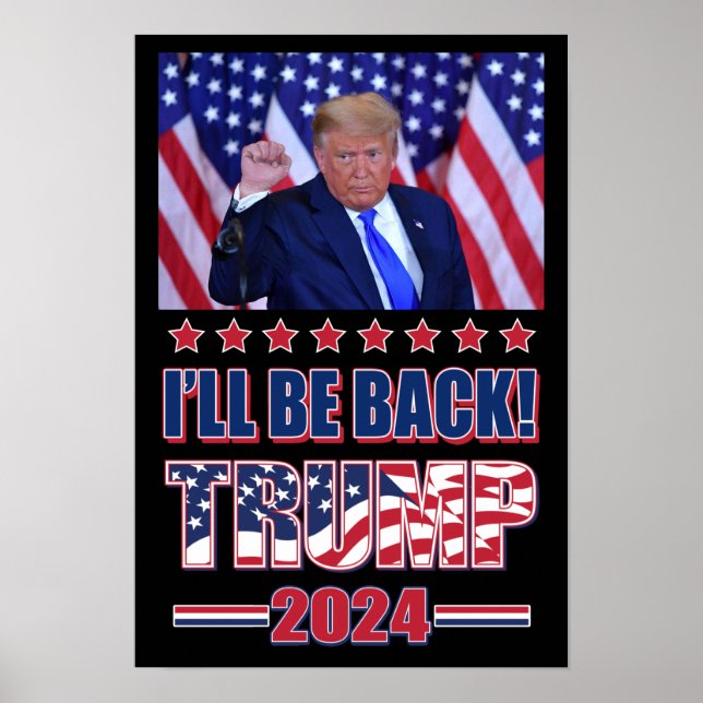 Poster Trump 2024 : Reprendre l'Amérique (Devant)