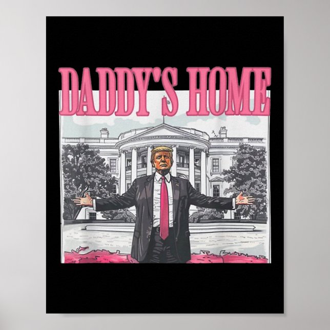 Poster Trump 2024 Reprendre l'Amérique à la maison de pap (Devant)