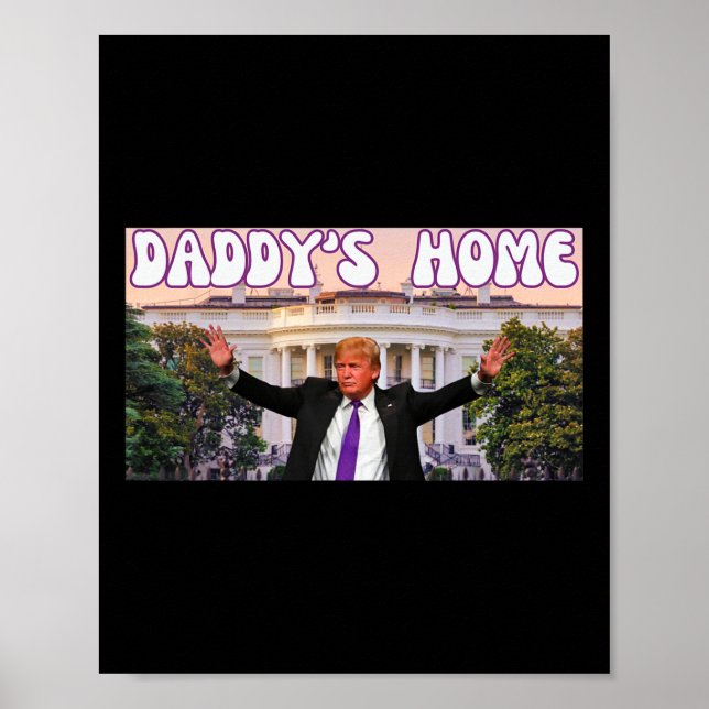 Poster Trump 2024 : Trump 2024 à la maison de papa (Devant)