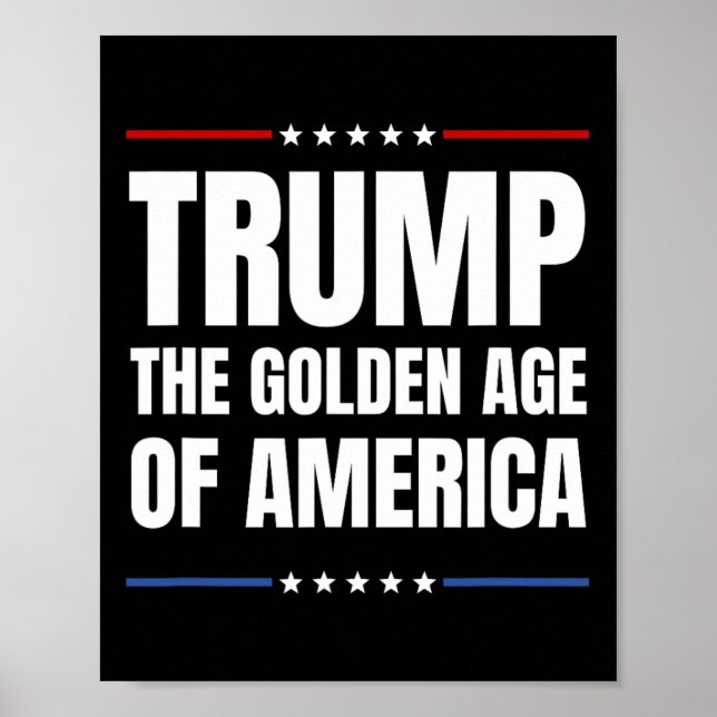 Poster Trump 2025 L'Âge D'Or Des Américains (Devant)