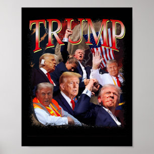 Poster Trump 4eva 4 juillet Perever Love Président We T T