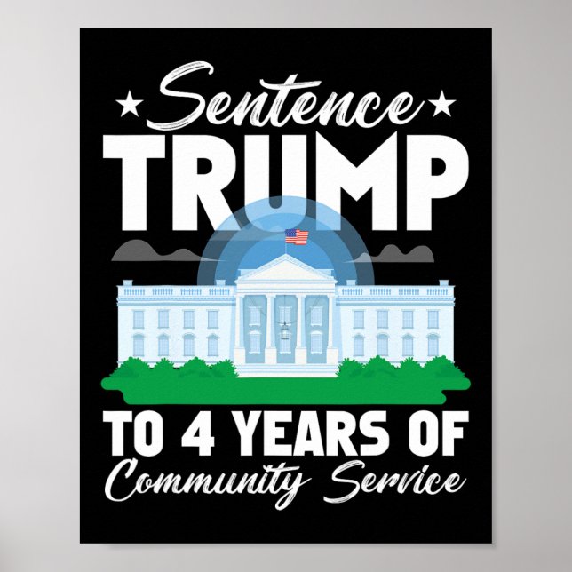 Poster Trump À 4 Ans De Service Communautaire 3 (Devant)