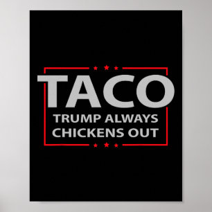 Poster Trump abandonne toujours le commerce des tacos Mèm