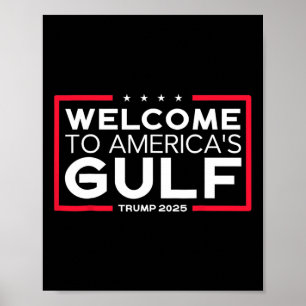Poster Trump Amérique du Golfe Mexique Président Trump 20