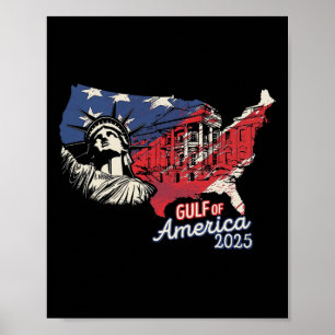 Poster Trump Amérique du Golfe Mexique Président Trump 20