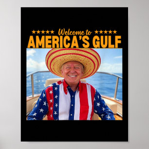 Poster Trump Amérique du Golfe Mexique président Trump So