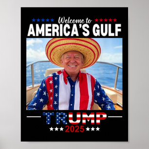 Poster Trump Amérique golfe Mexique Président Trump Sombr