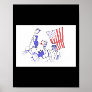 Poster Trump Attaqué En 2024