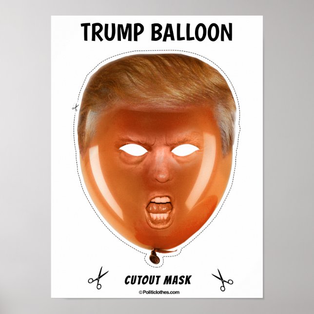 Poster Trump Balloon Masque d'Halloween (Devant)