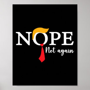 Poster Trump Biden Democrat Election Américaine Pas Encor