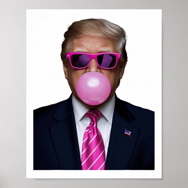 Poster Trump Buble Gum Rose (Devant)