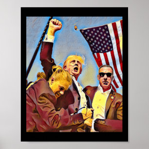 Poster Trump combat