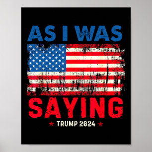 Poster Trump Comme je disais Trump Son discours Trump Van