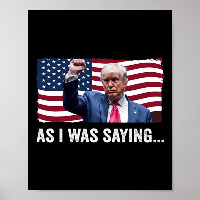 Poster Trump Comme Je L'Ai Dit Trump Son Discours Trump V (Devant)