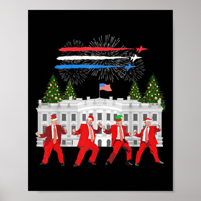 Poster Trump Daddy Accueil Maison Blanche Danse Faire Noë (Devant)
